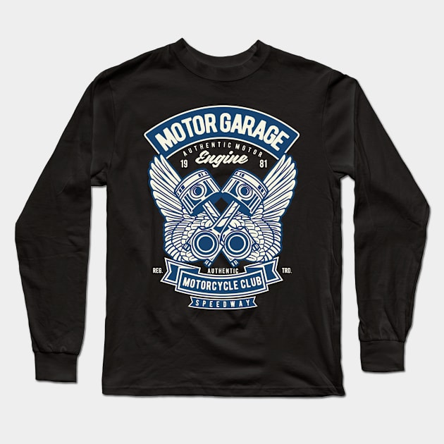 Motorcycle club speedway Long Sleeve T-Shirt by p308nx